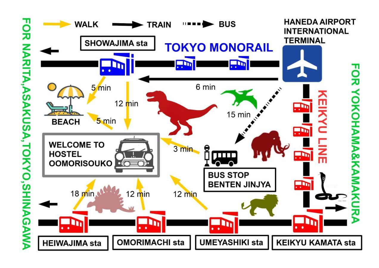 Hostel Oomori Souko โตเกียว ภายนอก รูปภาพ
